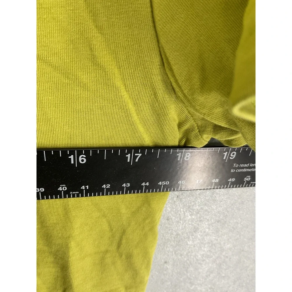 Everlane Womens T-Shirt Organic Cotton Box-Cut Chartreuse Green Small